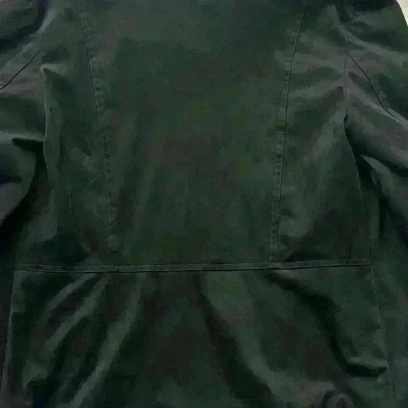 Anthropologie Hutch Black faux Suede Draped Front Jacket size Large - Picture 9 of 11